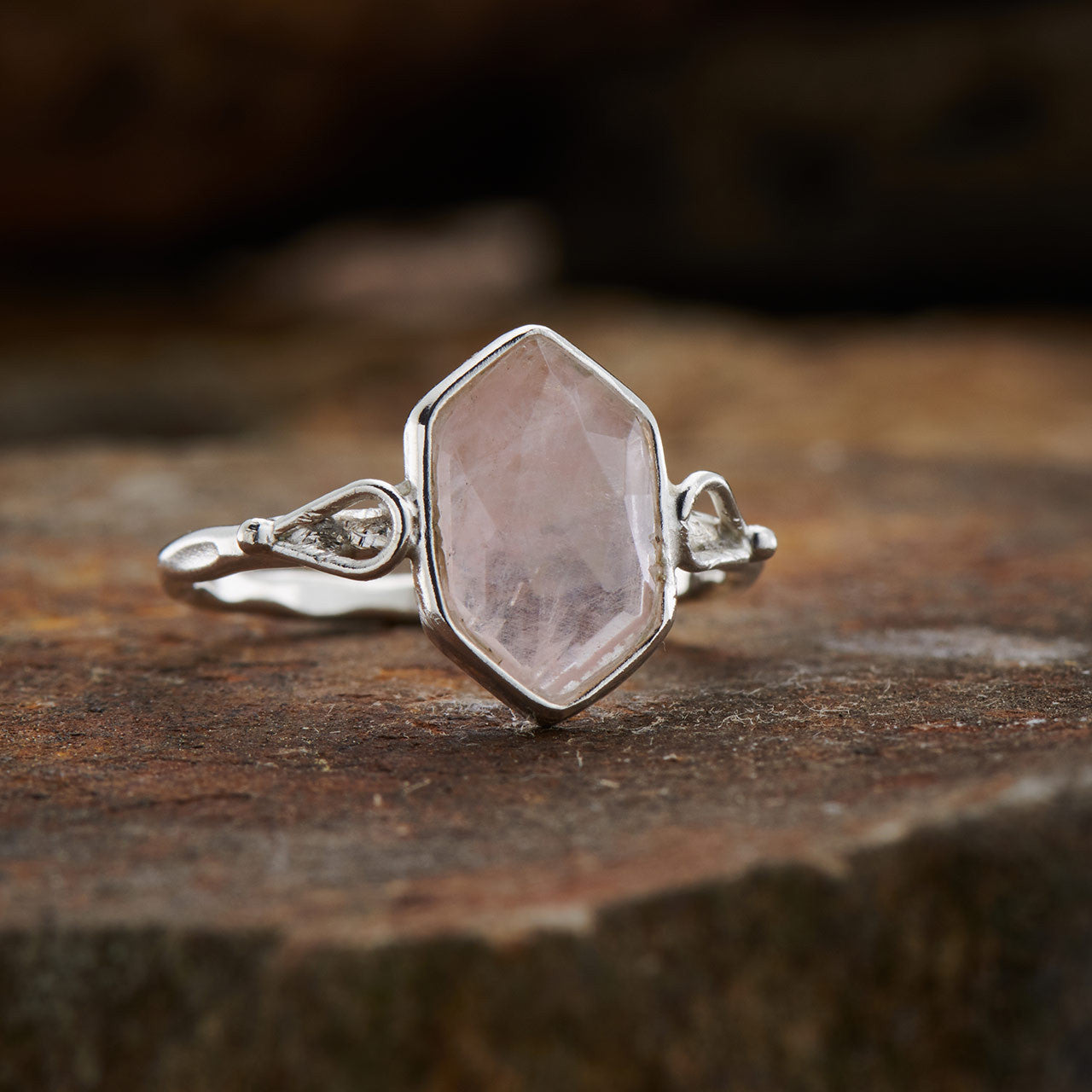 Rose Quartz Double Terminated Ring (30% OFF ONLINE ONLY)