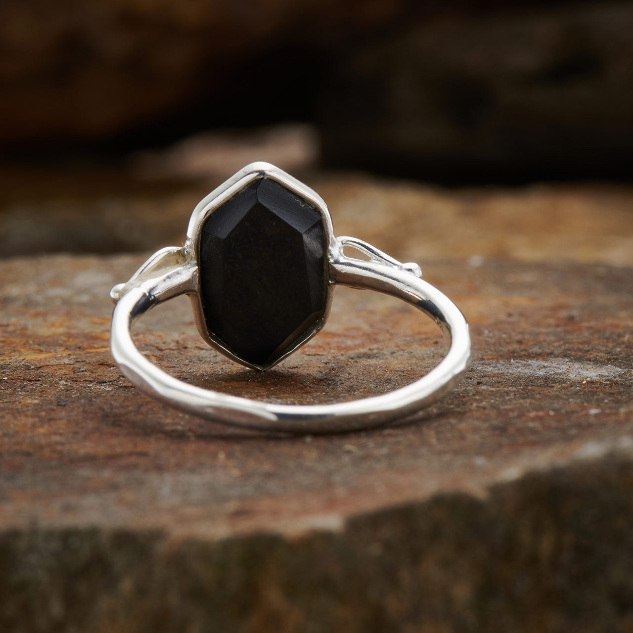 Black Onyx Double Terminated Ring (30% OFF ONLINE ONLY)