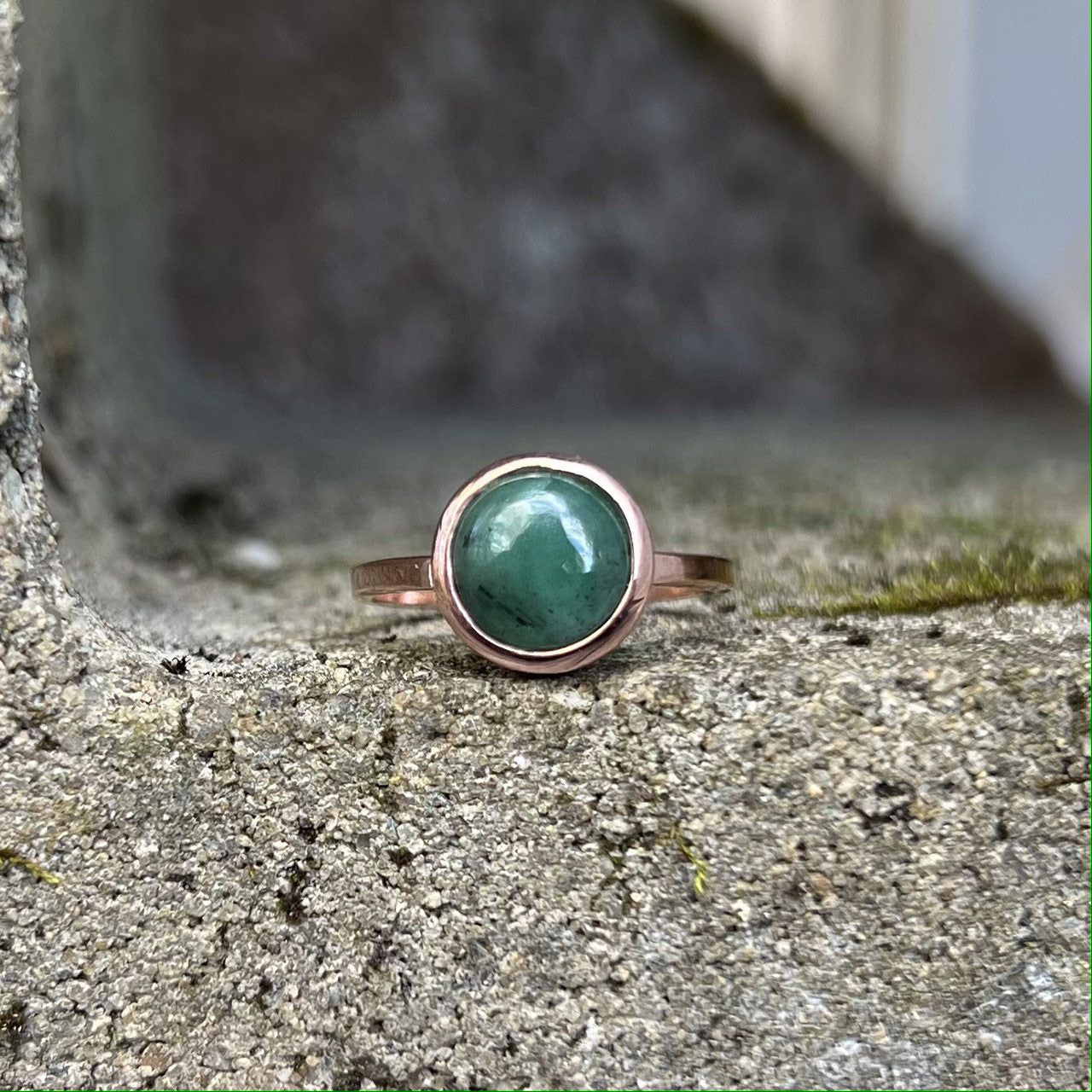 EMERALD RING ROSE GOLD (50% Off Online Only)