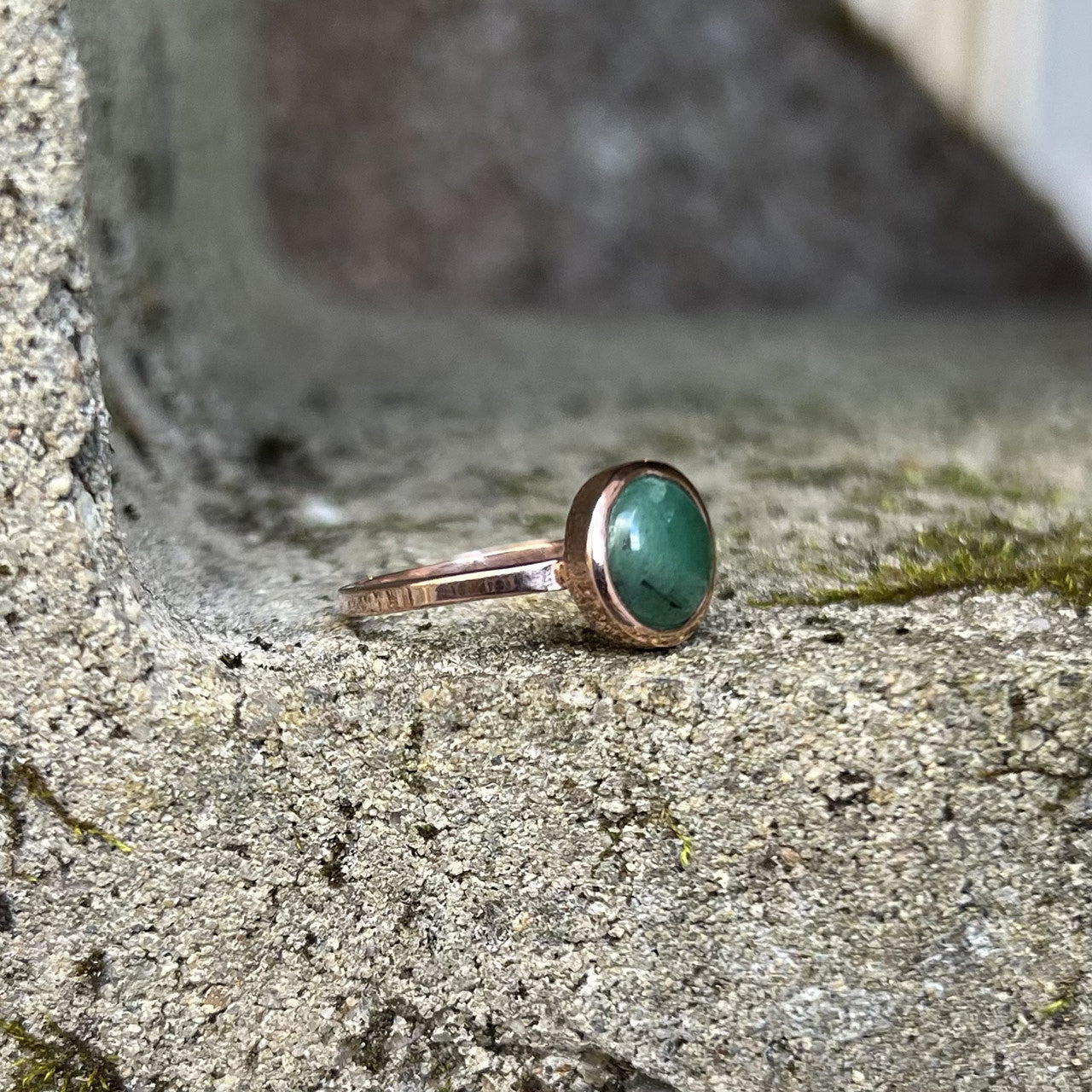 EMERALD RING ROSE GOLD (50% Off Online Only)