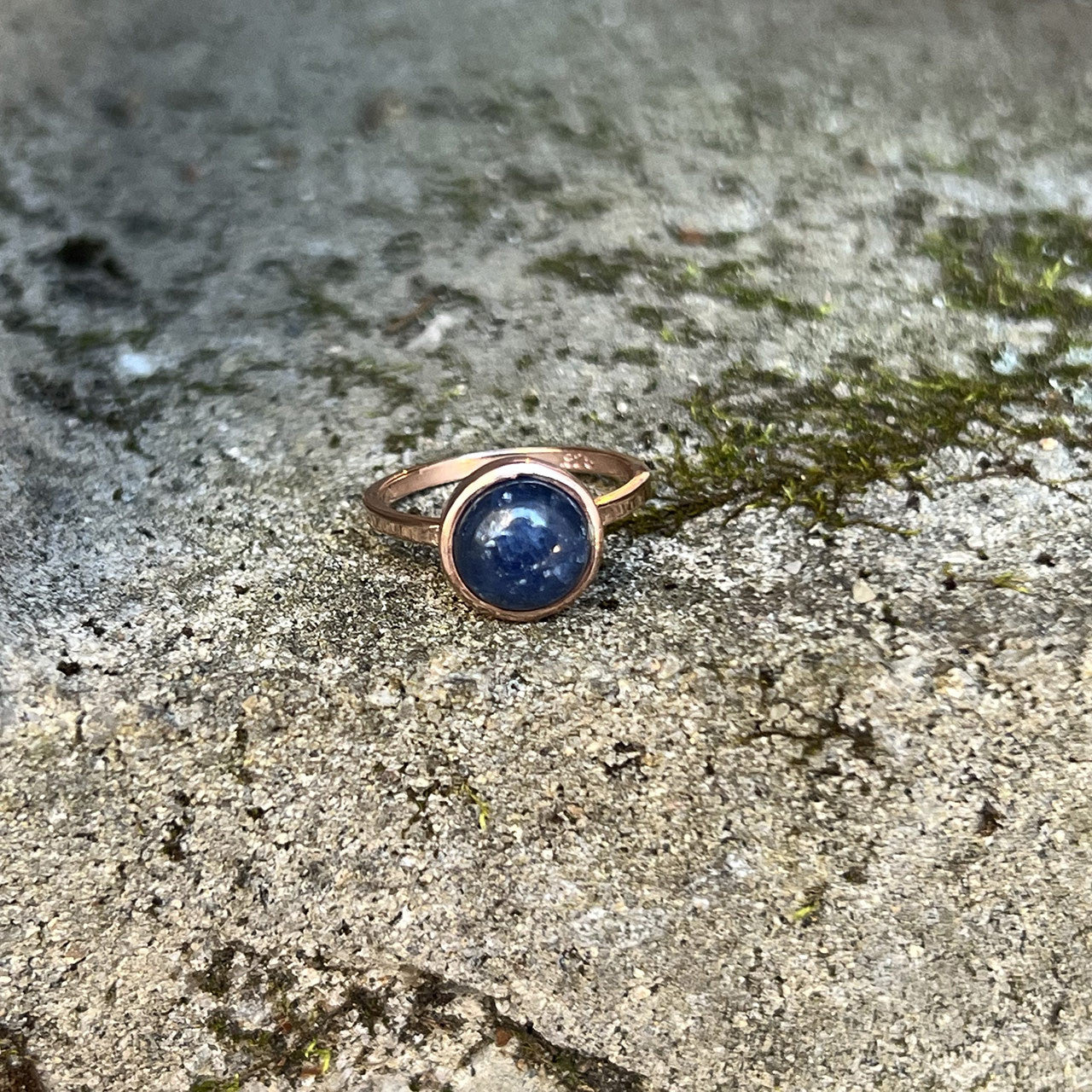 SAPPHIRE RING ROSE GOLD (50% Off Online Only)