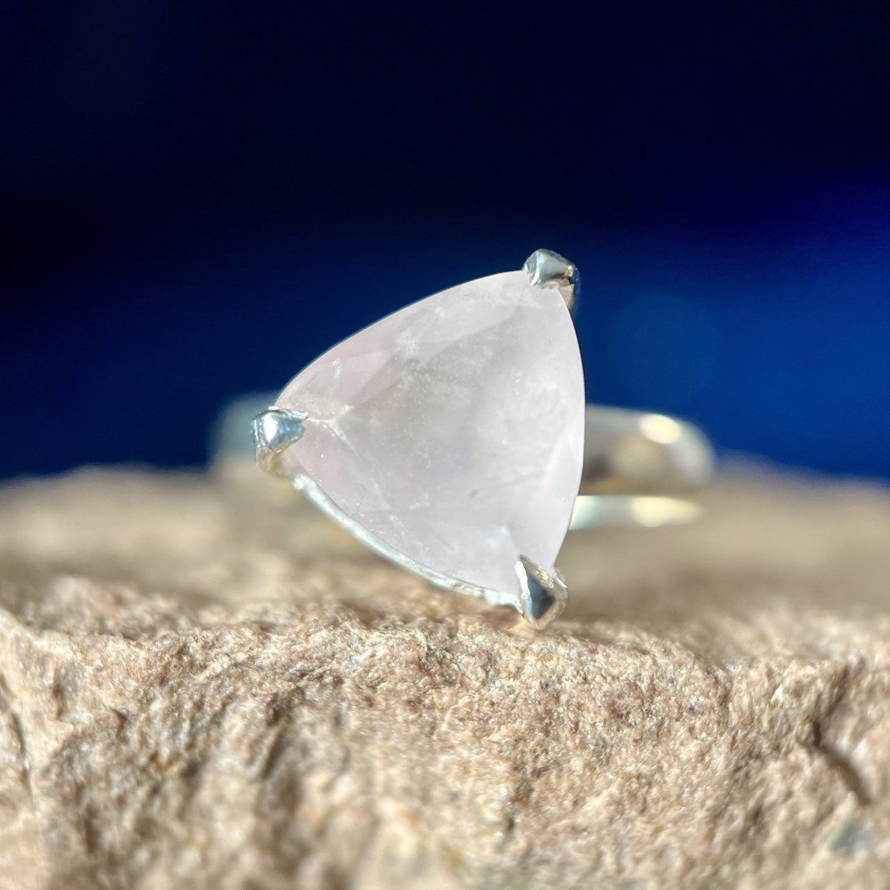 Rose Quartz Ring SHIELD (50% Off Online Only)