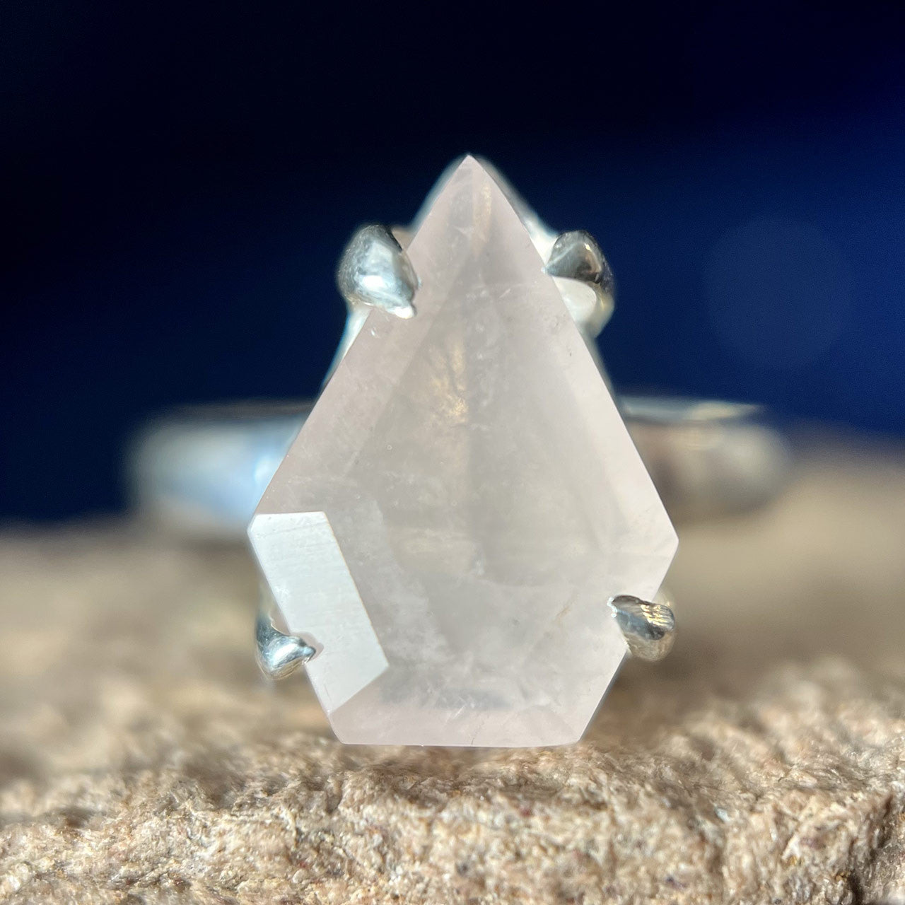 Rose Quartz Ring SHIELD (50% Off Online Only)