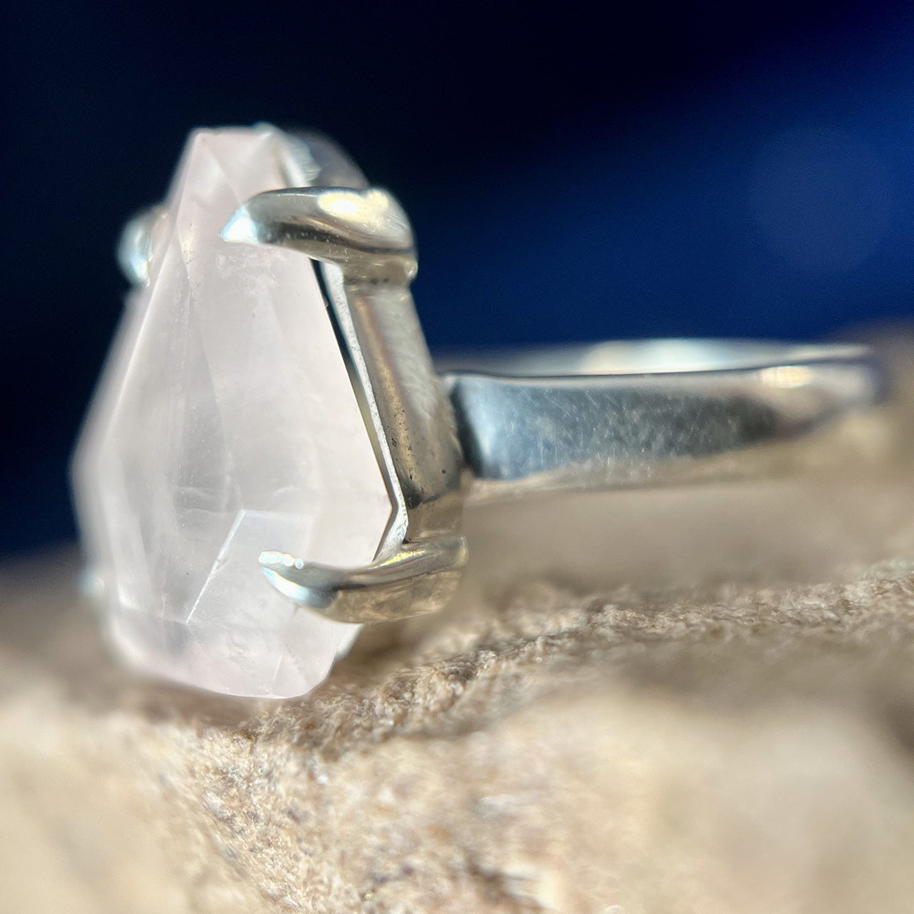 Rose Quartz Ring SHIELD (50% Off Online Only)