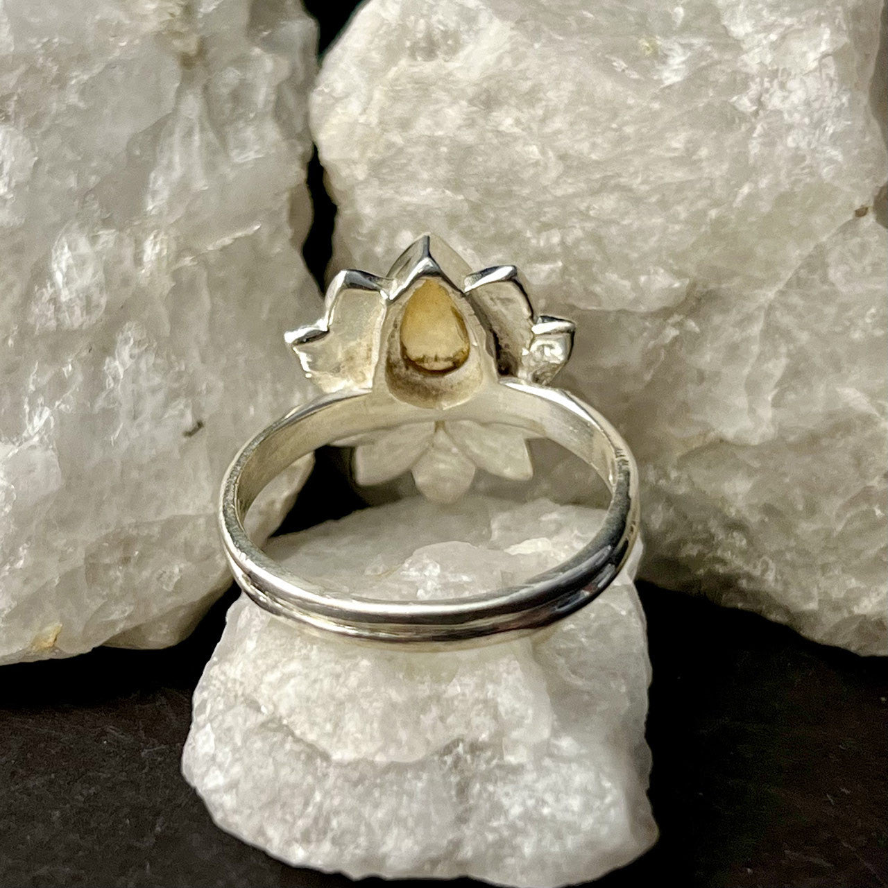 Citrine Ring Lotus 2 (50% Off Online Only)