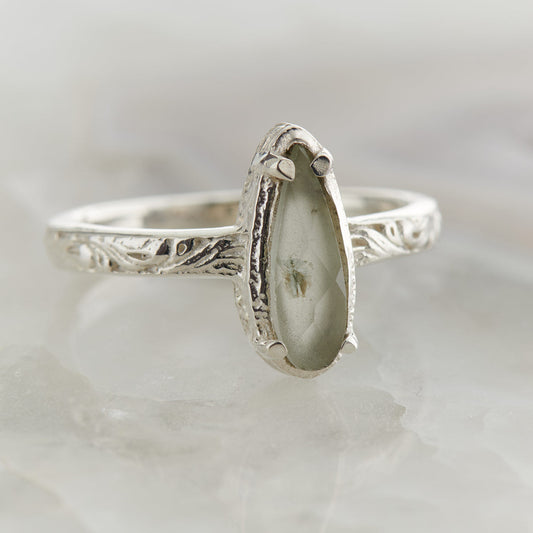 PREHNITE CHECKER FILIGREE RING (50% Off Online Only)