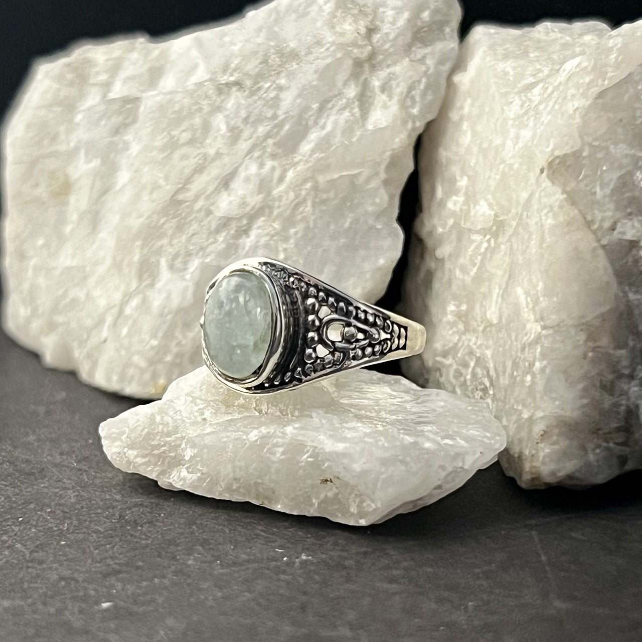 AQUAMARINE CLASS RING (50% Off Online Only)