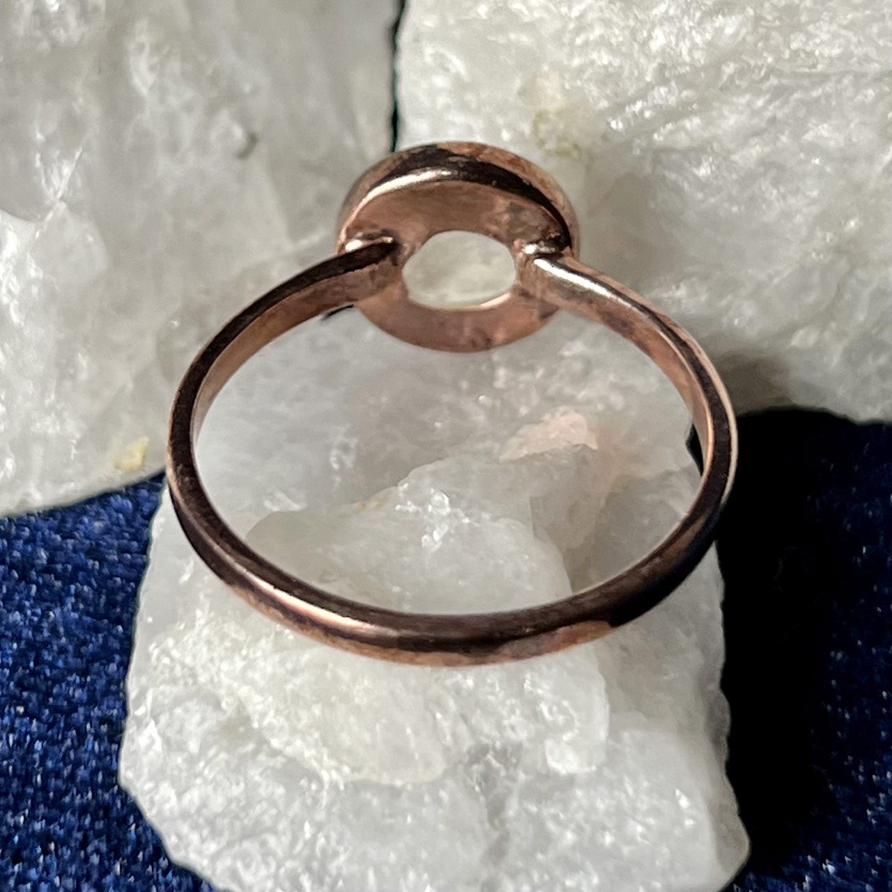 MOONSTONE ROSE GOLD RING (50% Off Online Only)