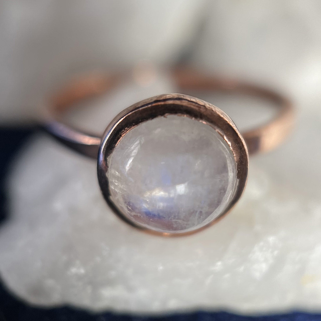 MOONSTONE ROSE GOLD RING (50% Off Online Only)