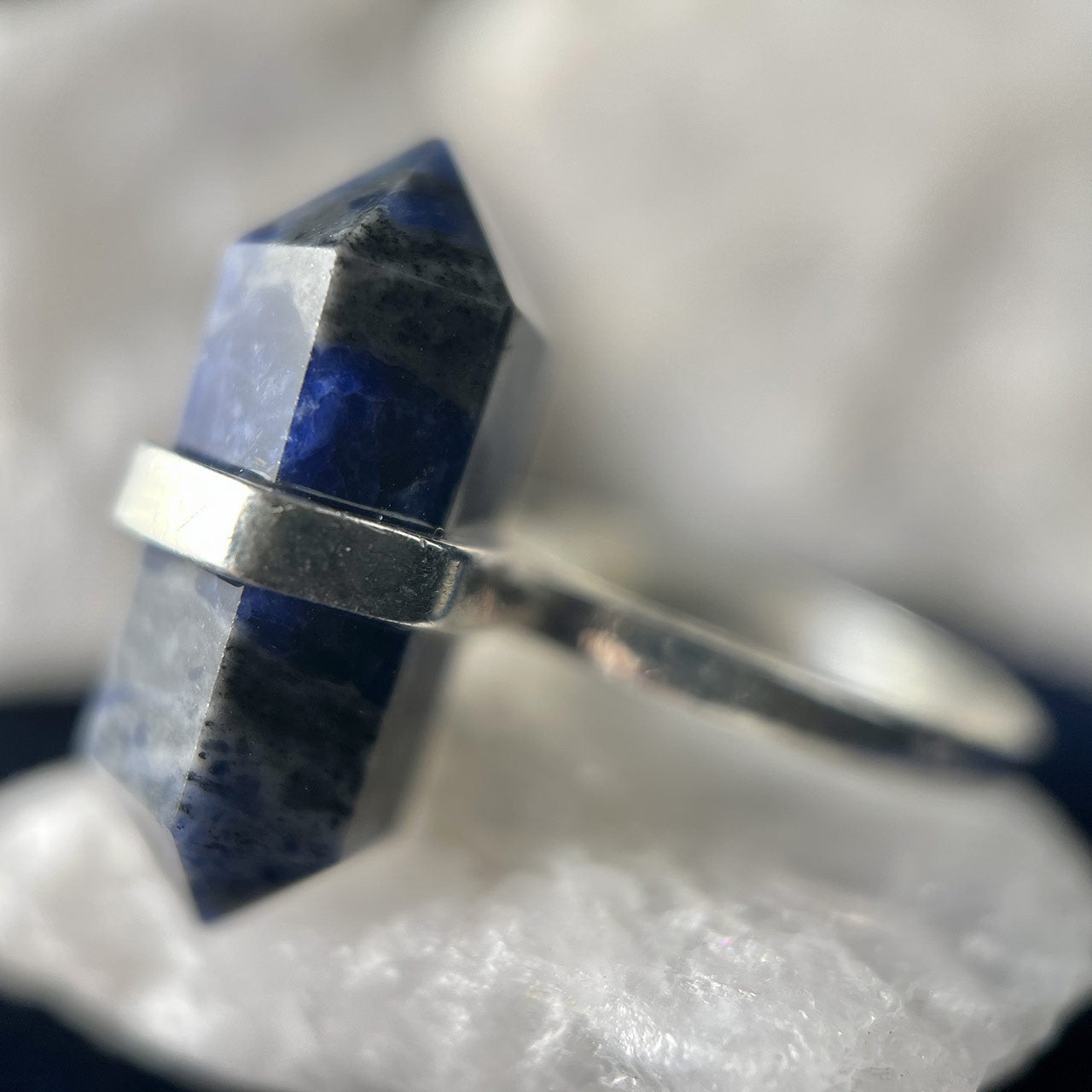 SODALITE STERLING SILVER PENCIL RING (50% OFF Online Only)