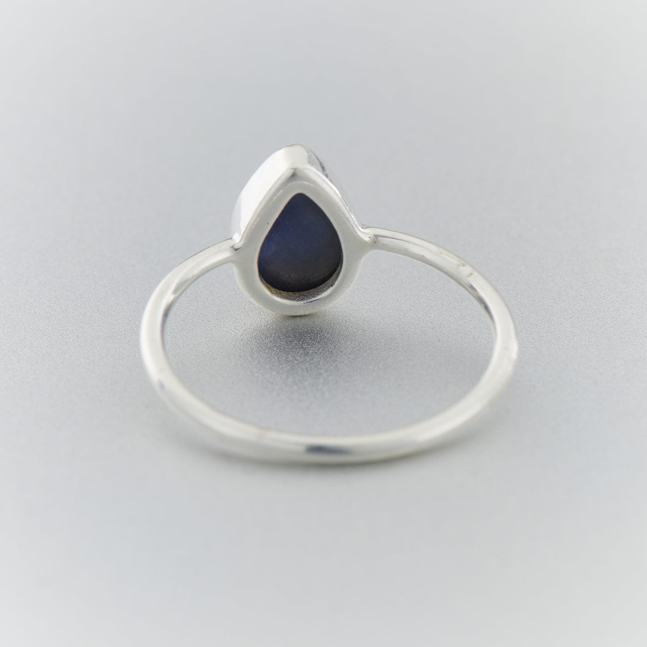 Sapphire Teardrop Sterling Silver Ring (30% OFF ONLINE ONLY)