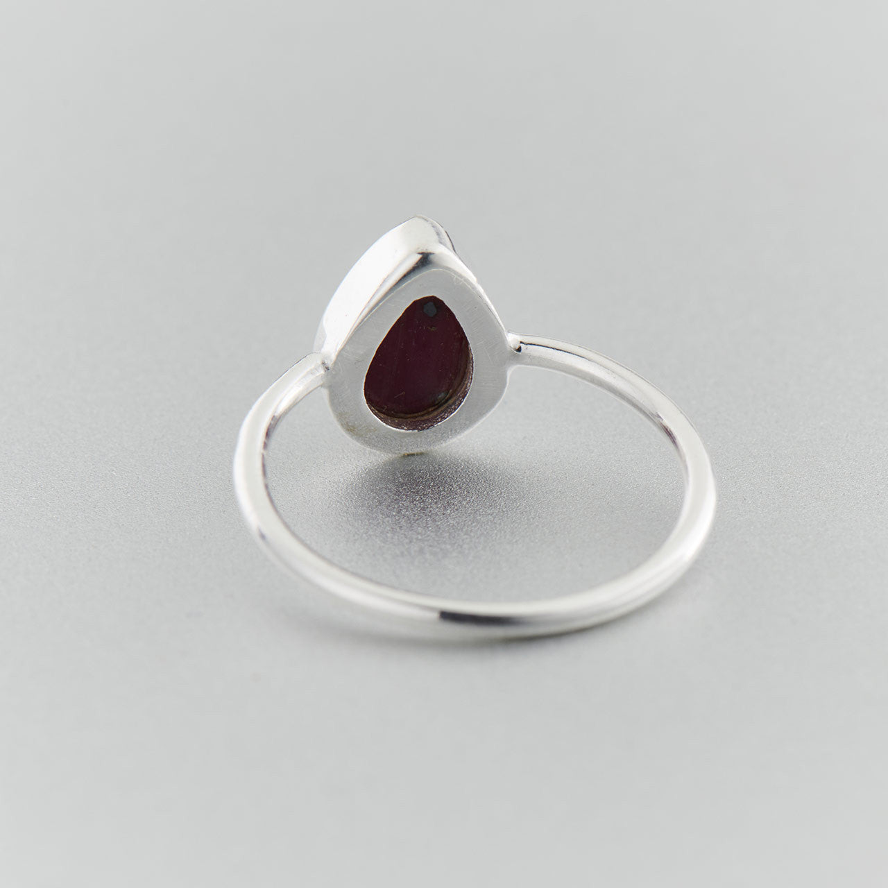 Ruby Teardrop Sterling Silver Ring (30% OFF ONLINE ONLY)