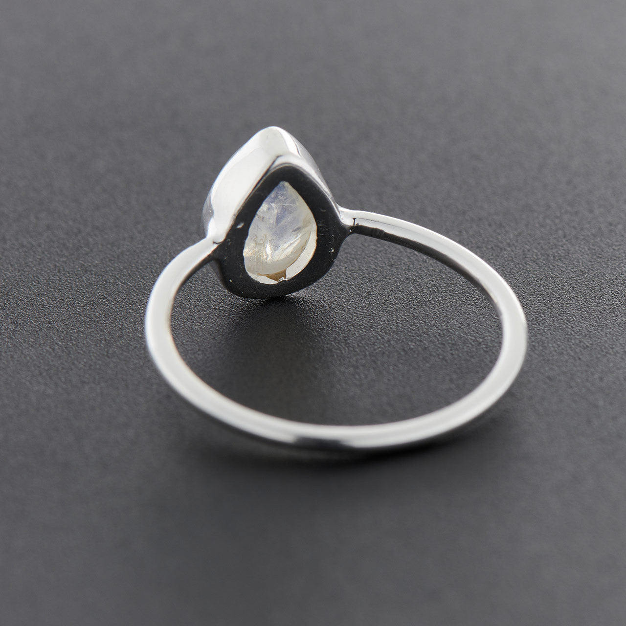 Rainbow Moonstone Teardrop Sterling Silver Ring (30% OFF ONLINE ONLY)