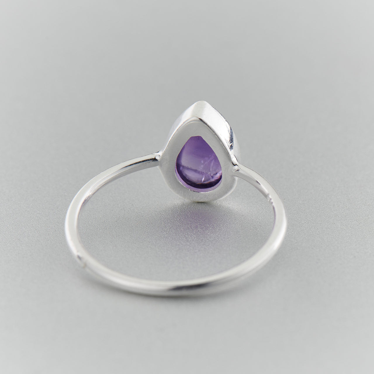 Amethyst Teardrop Sterling Silver Ring (30% OFF ONLINE ONLY)