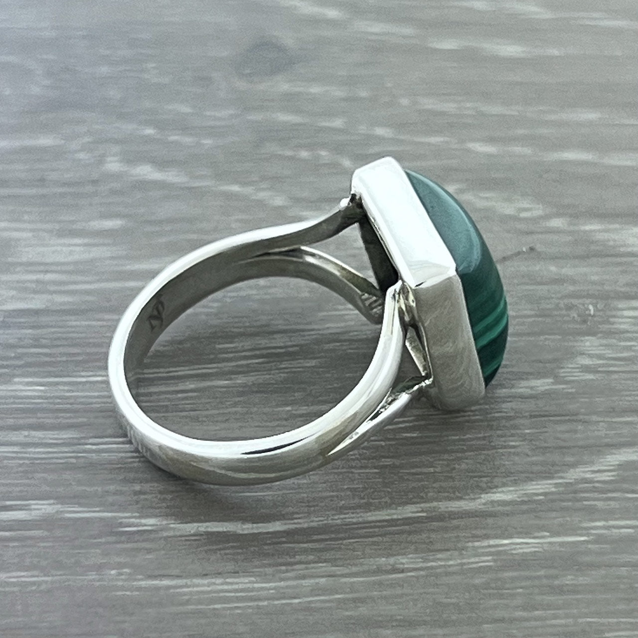 MALACHITE STERLING SILVER RING