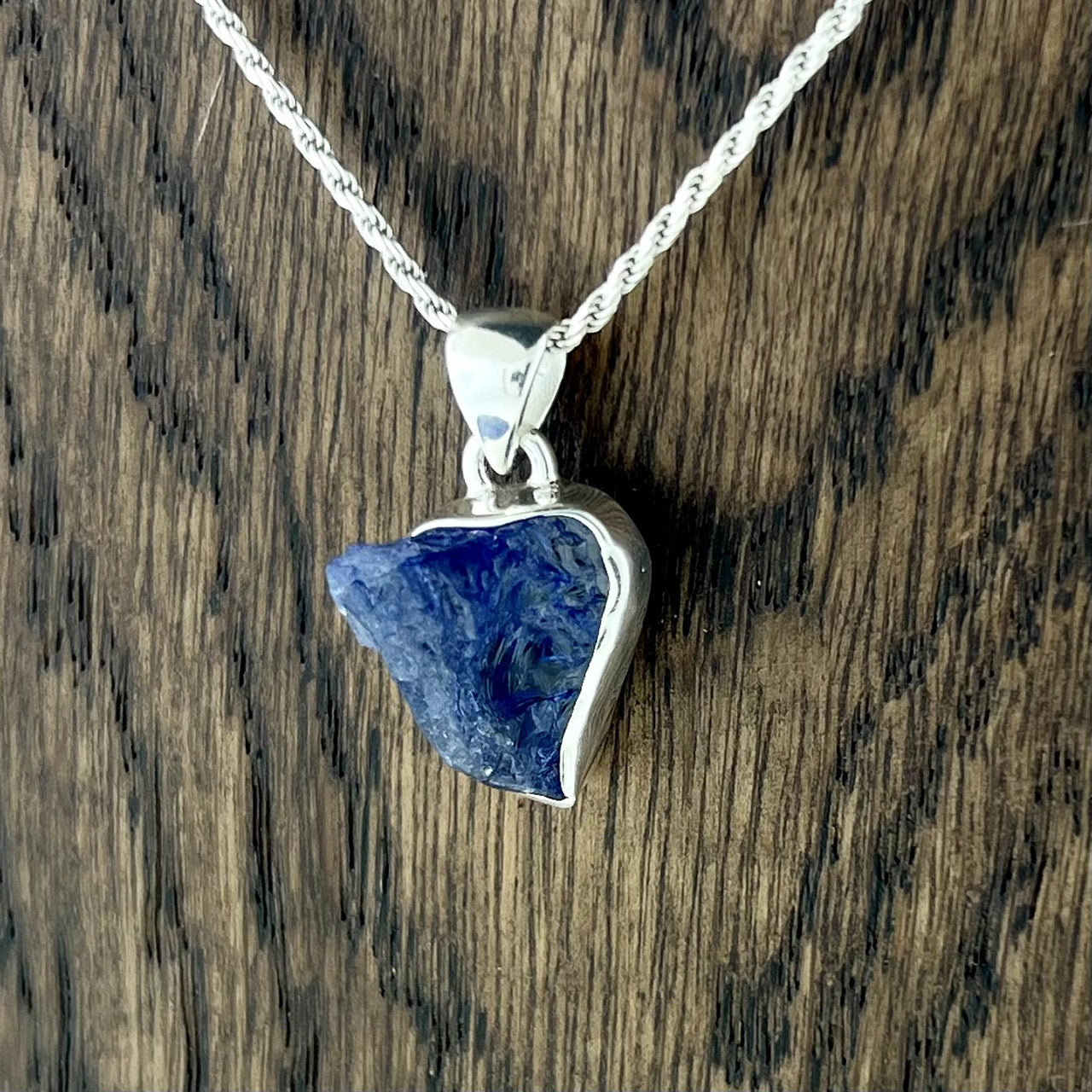 TANZANITE STERLING SILVER PENDANT