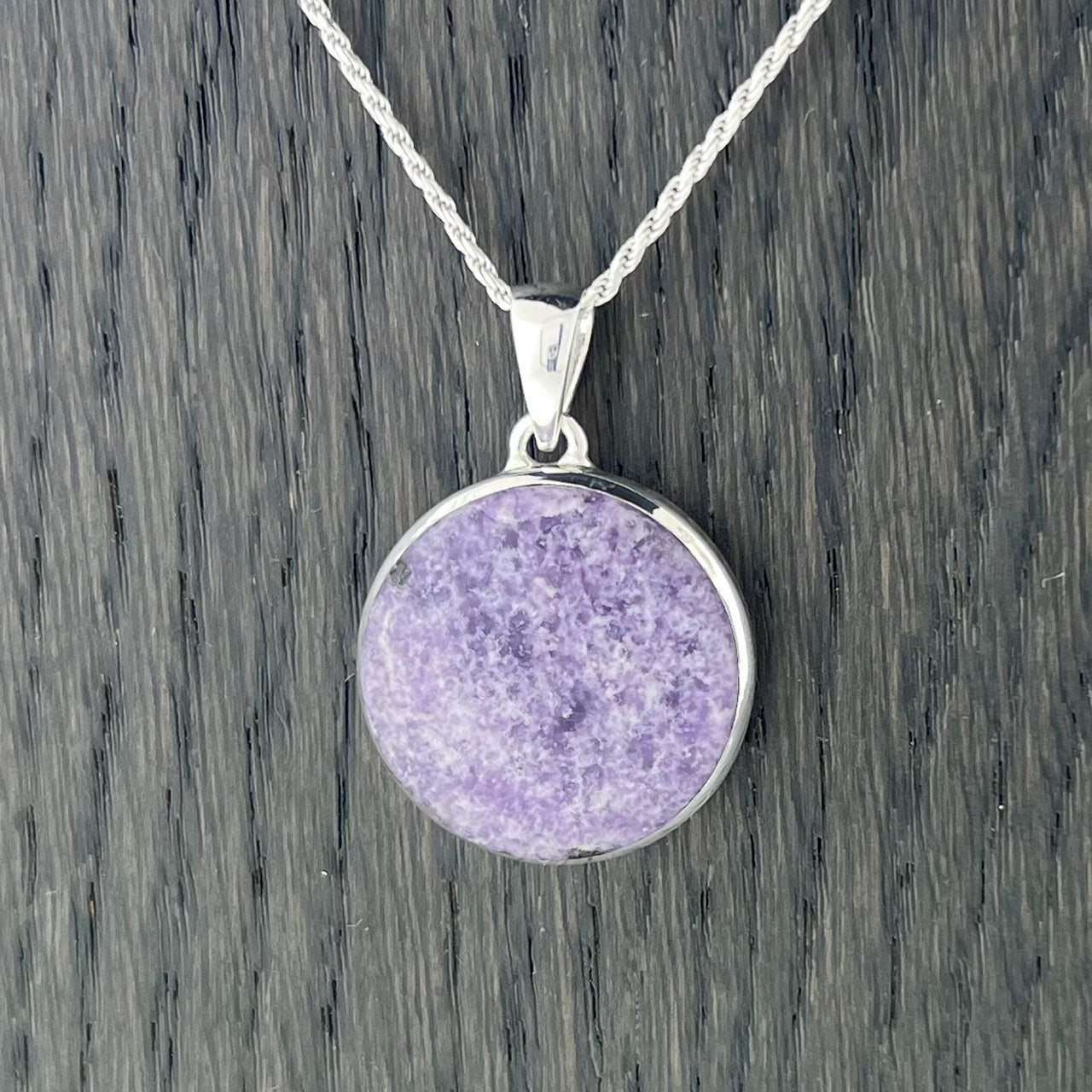 LEPIDOLITE STERLING SILVER PENDANTS