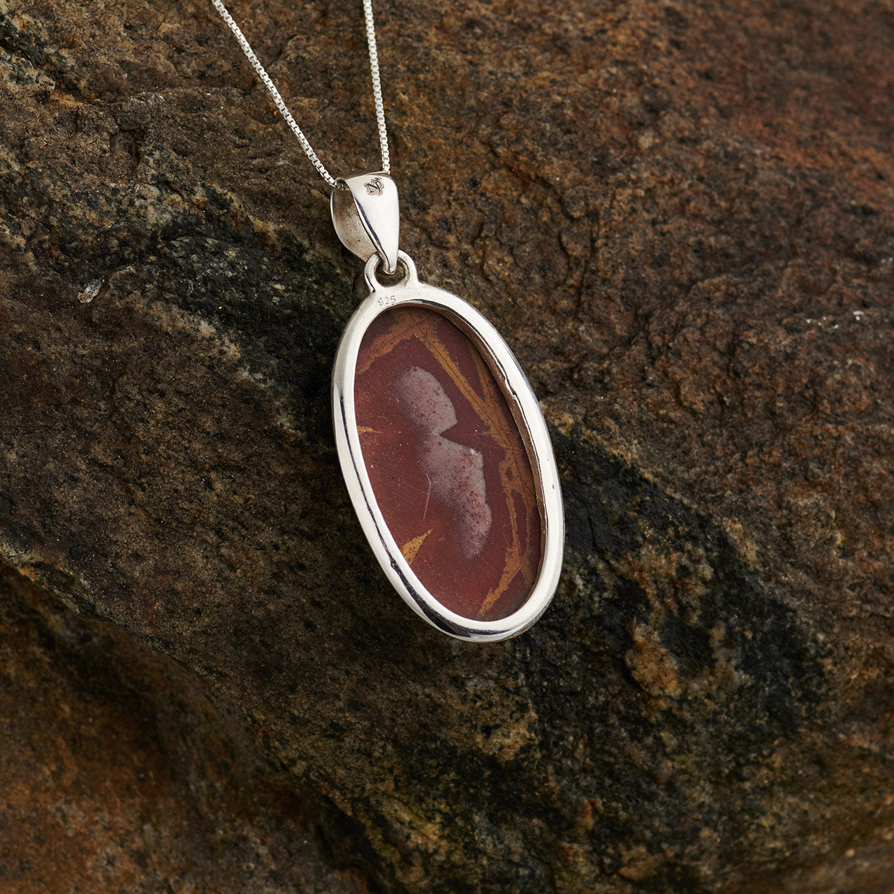 NOREENA JASPER PENDANT STERLING SILVER