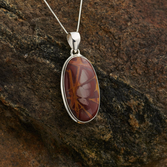 NOREENA JASPER PENDANT STERLING SILVER