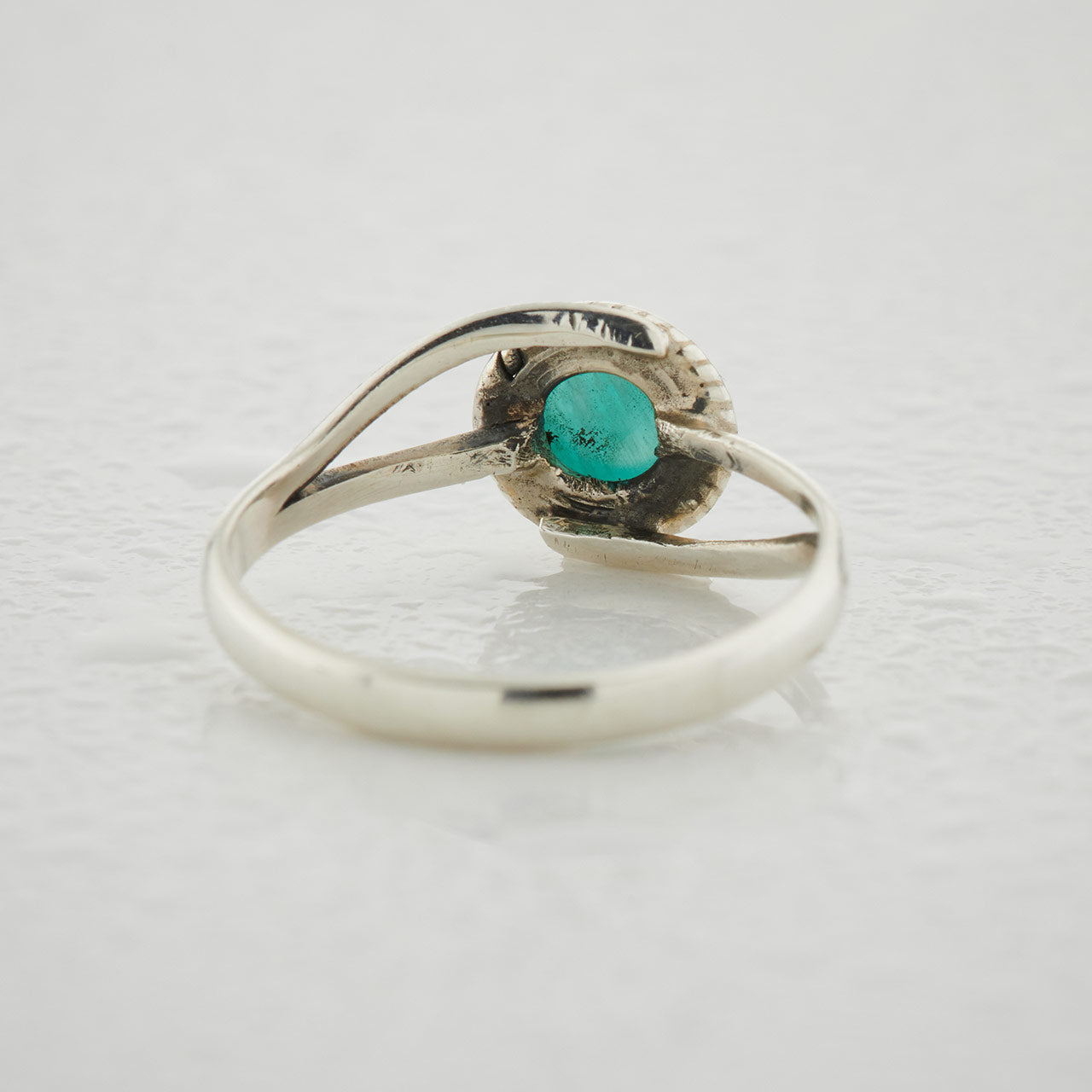 AMAZONITE STERLING SILVER INFINITY RING