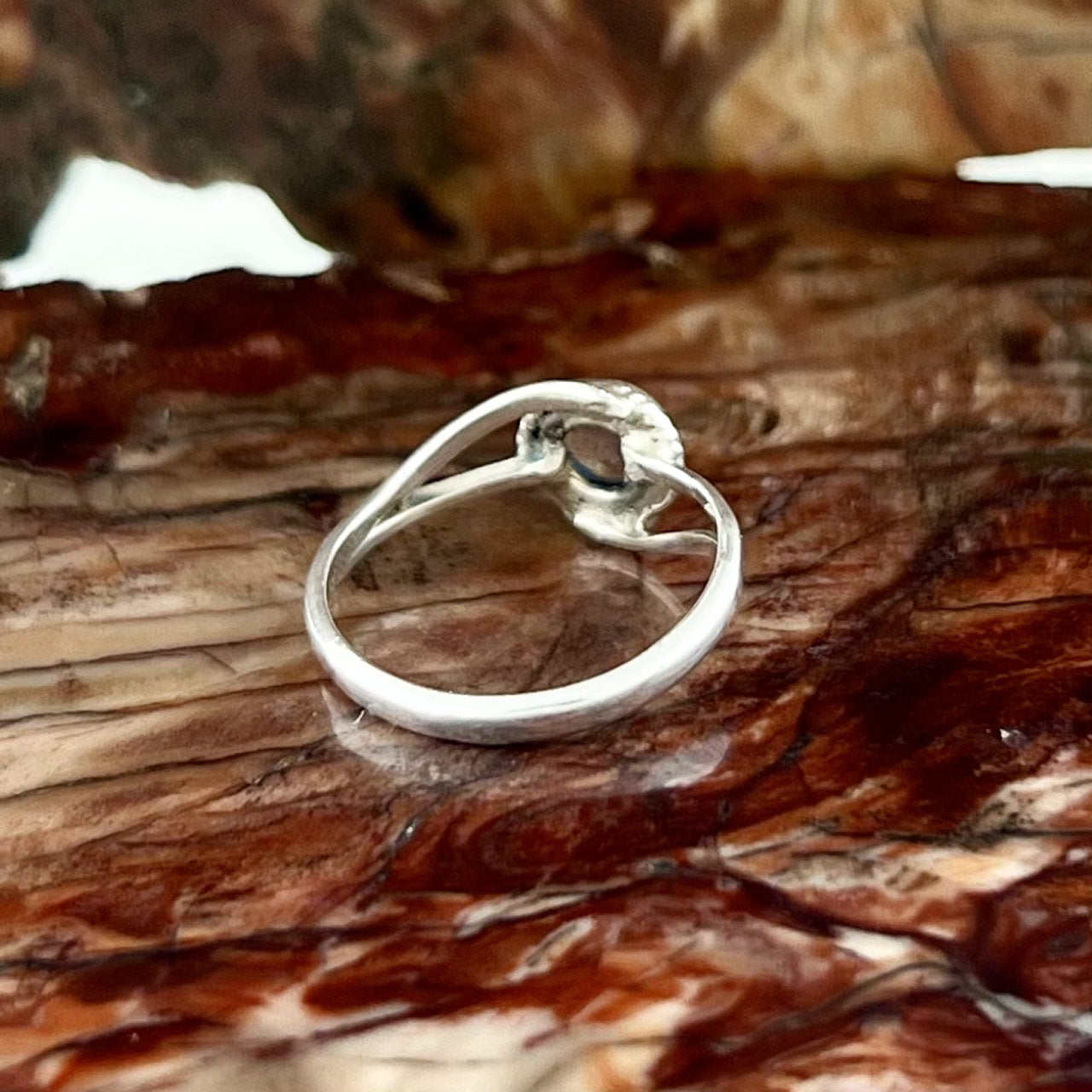 LABRADORITE STERLING SILVER INFINITY RING