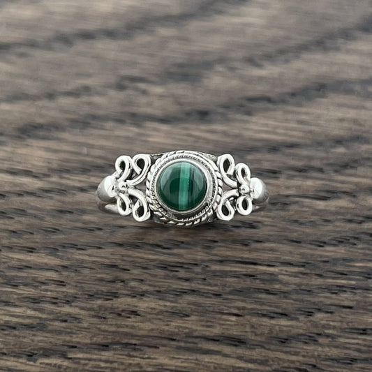 MALACHITE STERLING SILVER EDEN RING