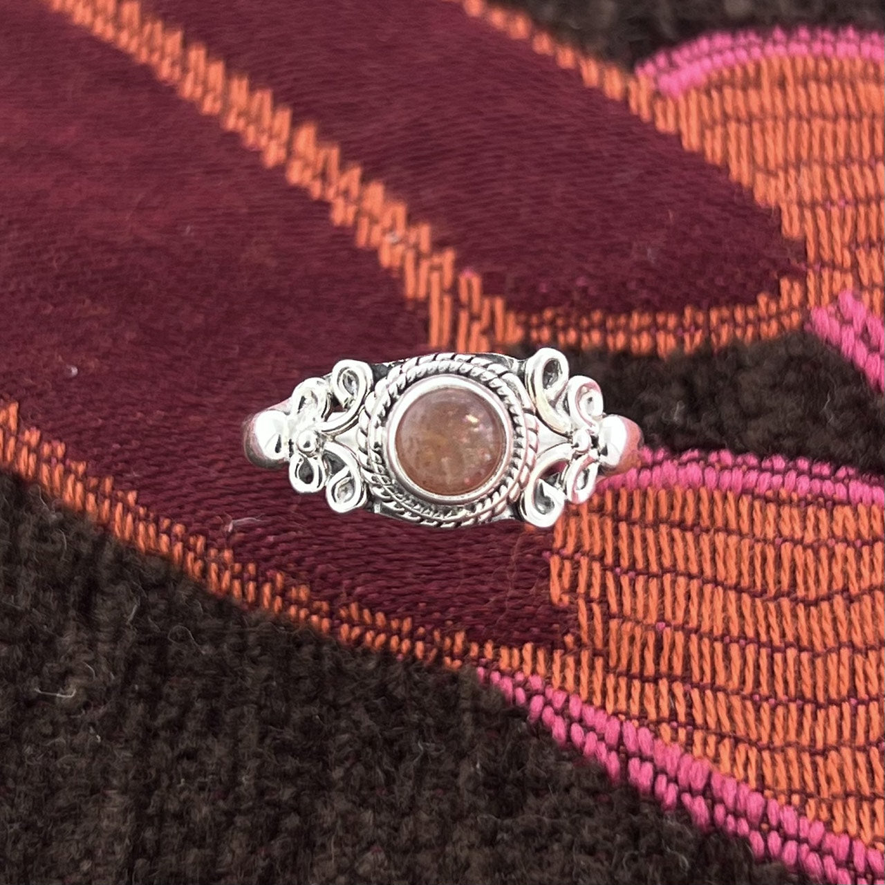 SUNSTONE STERLING SILVER EDEN RING