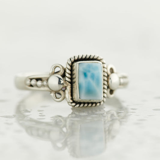 LARIMAR STERLING SILVER ORION RING