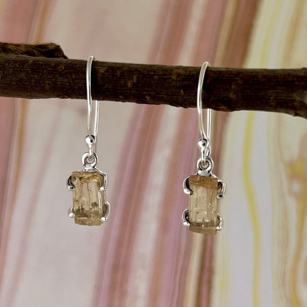 IMPERIAL TOPAZ STERLING SILVER EARRING