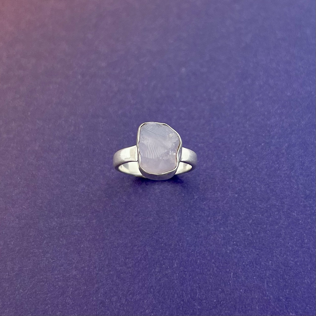 LAVENDER QUARTZ RING STERLING SILVER