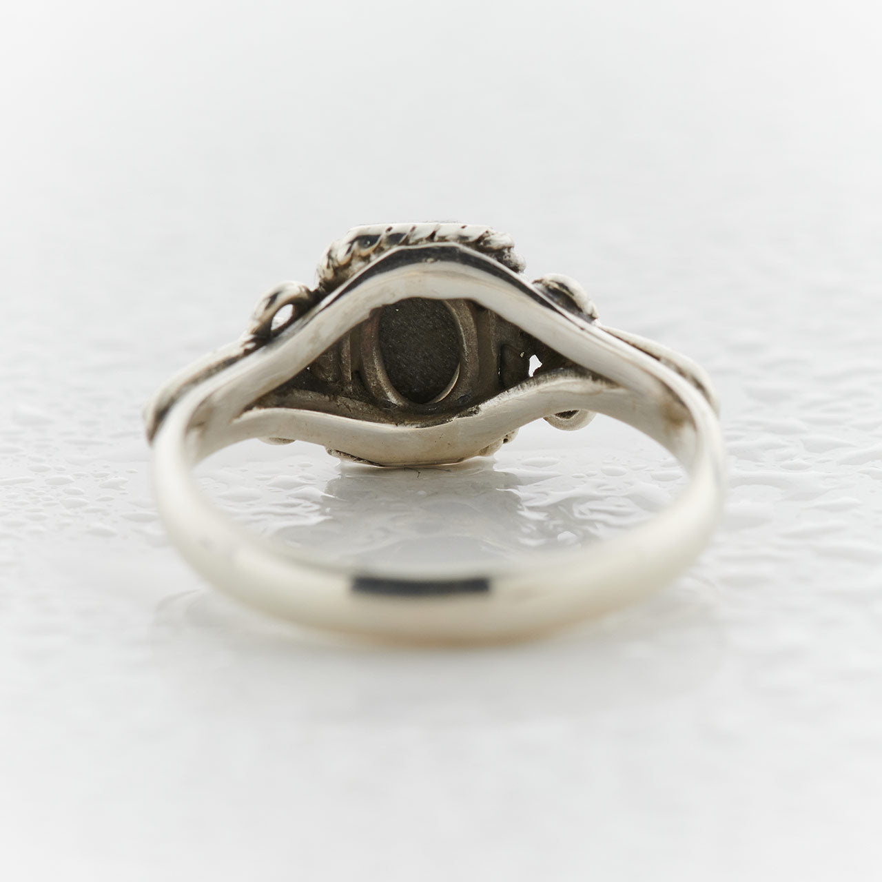 BLACK OBSIDIAN ORION STERLING SILVER RING