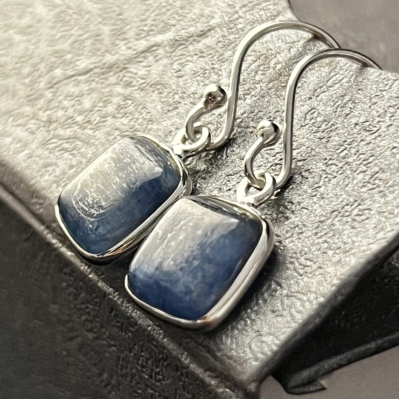 Kyanite Earrings Sterling Silver