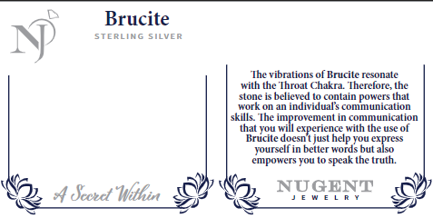 BRUCITE RING STERLING SILVER