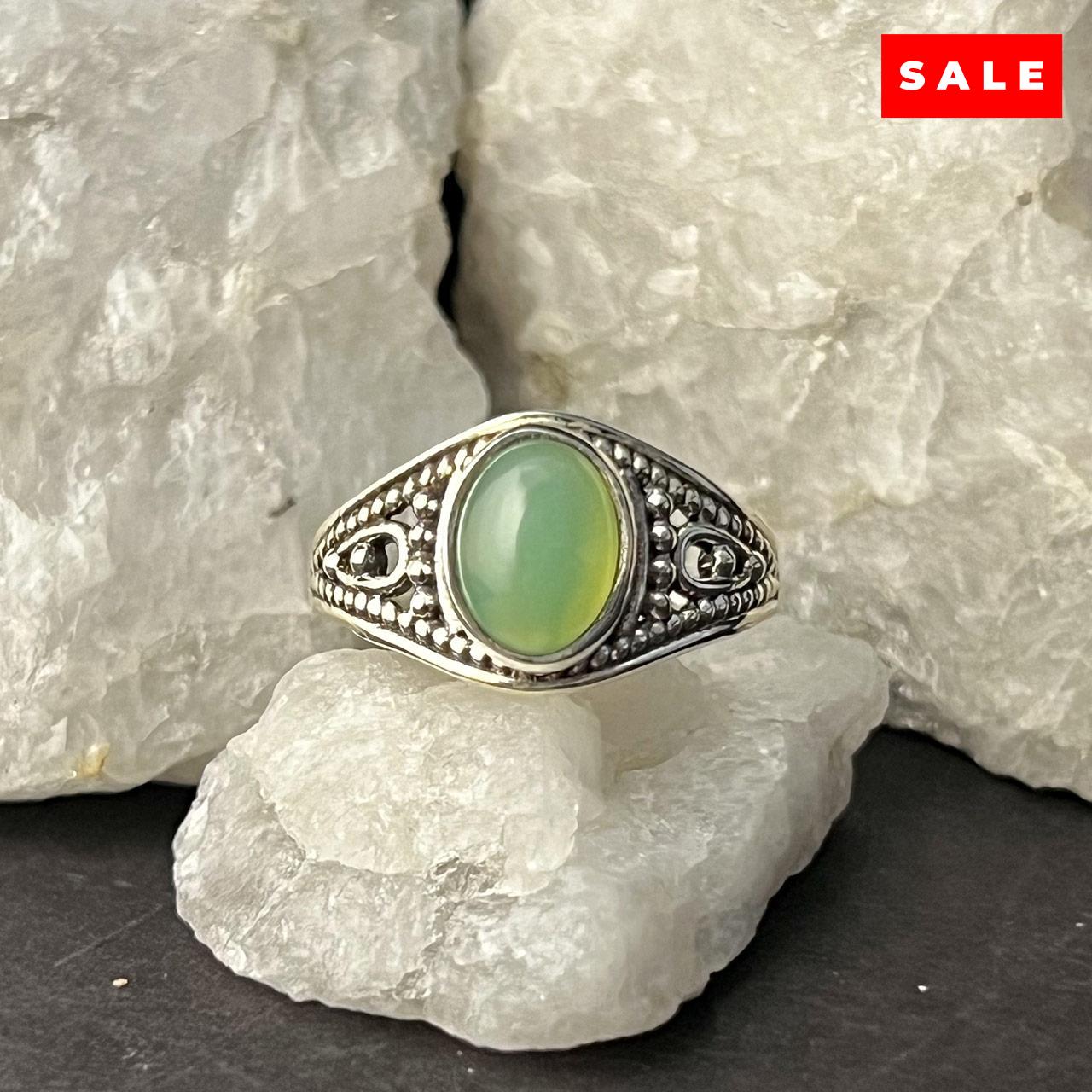 CHRYSOPRASE CLASS RING (50% Off Online Only)