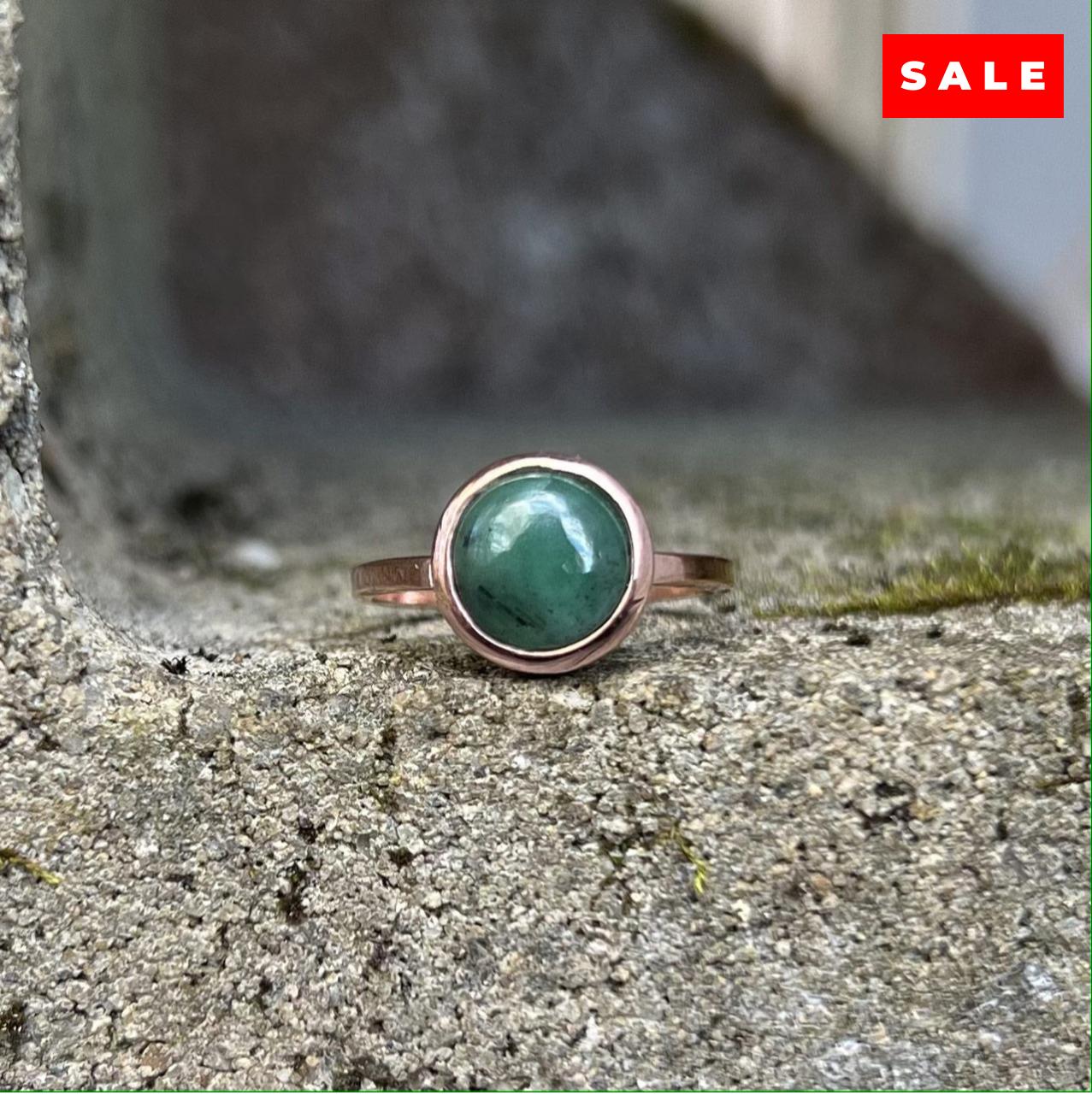 EMERALD RING ROSE GOLD (50% Off Online Only)