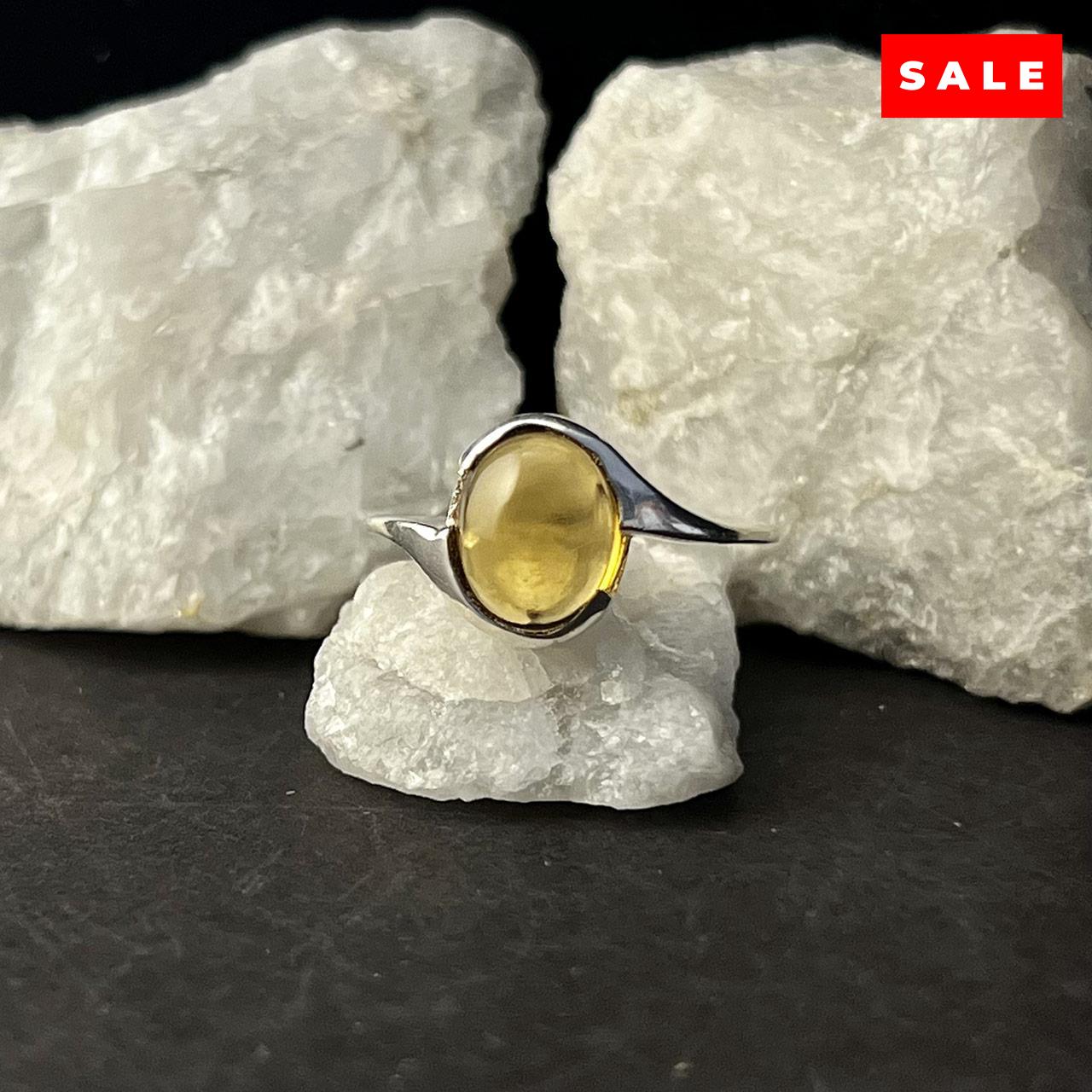 HONEY QUARTZ RING CAB TWIST (50% Off Online only)