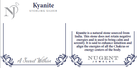 KYANITE PENDANT VERMEIL YELLOW GOLD