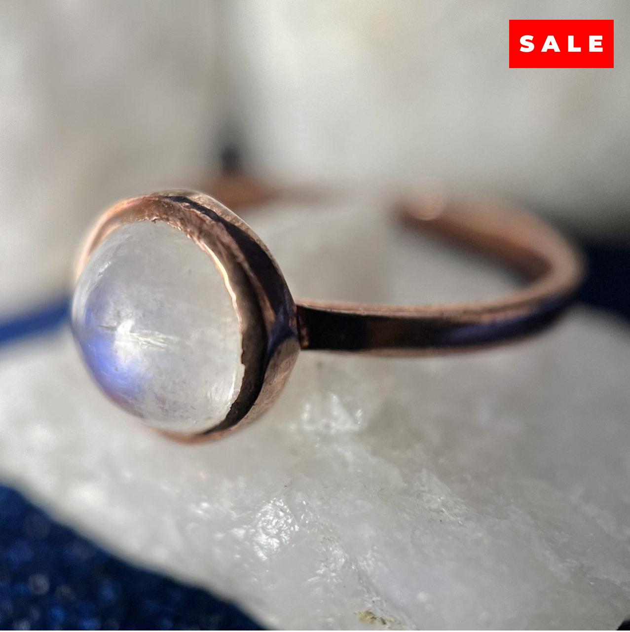 MOONSTONE ROSE GOLD RING (50% Off Online Only)