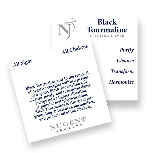 BLACK TOURMALINE 10 PACK OF CARDS