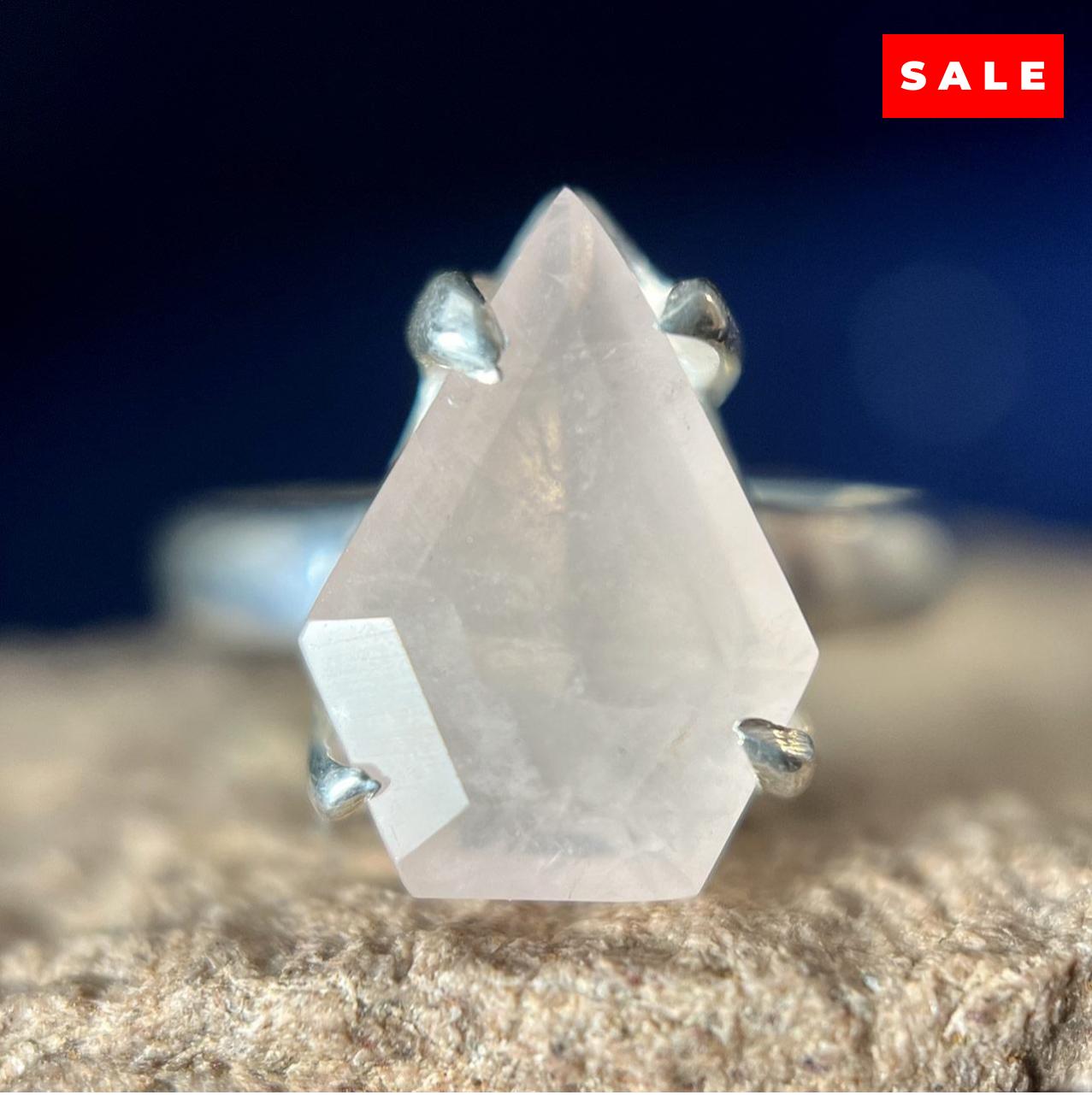 Rose Quartz Ring SHIELD (50% Off Online Only)