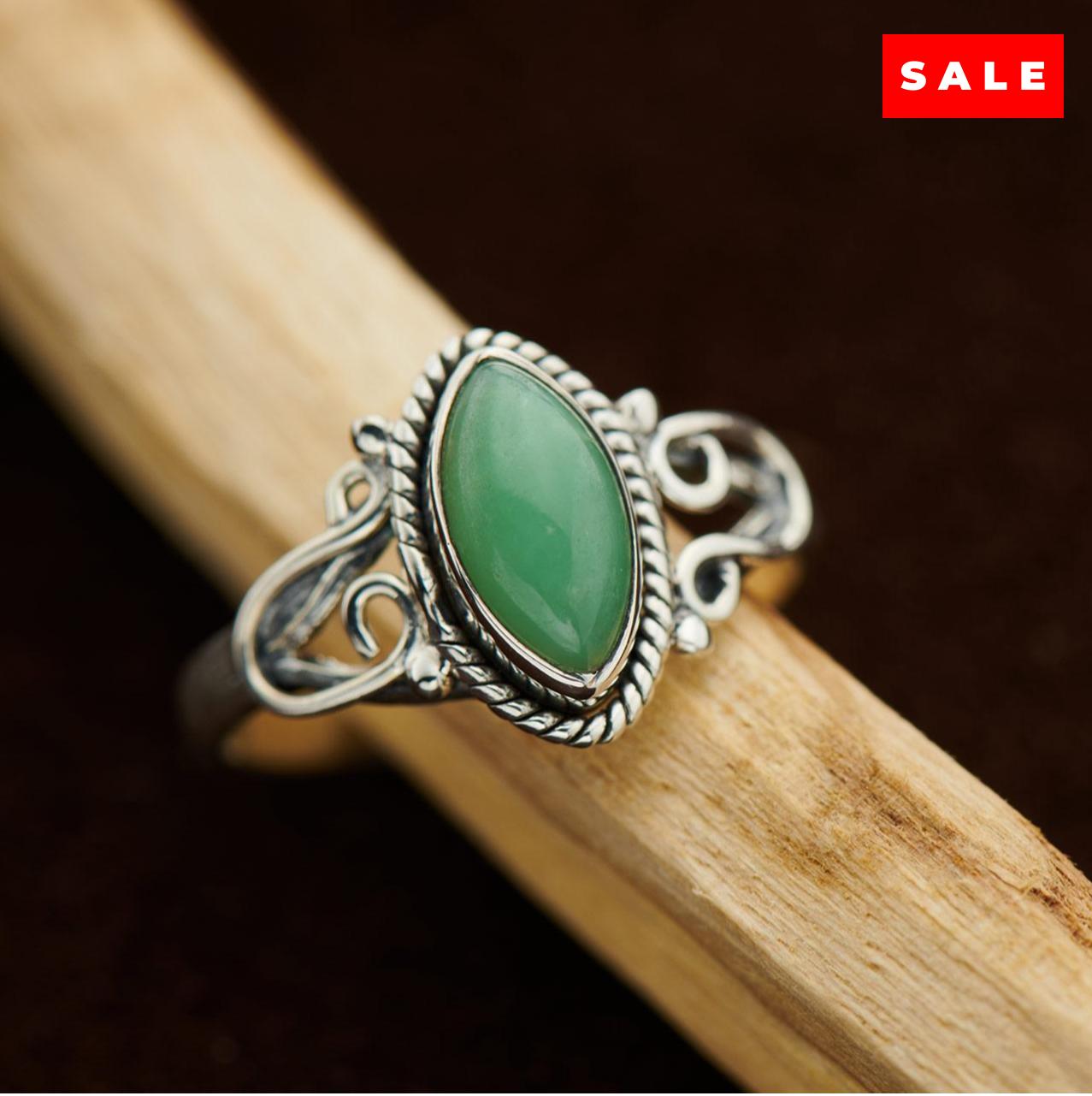 CHRYSOPRASE HORSESHOE RING (25% OFF Online Only)