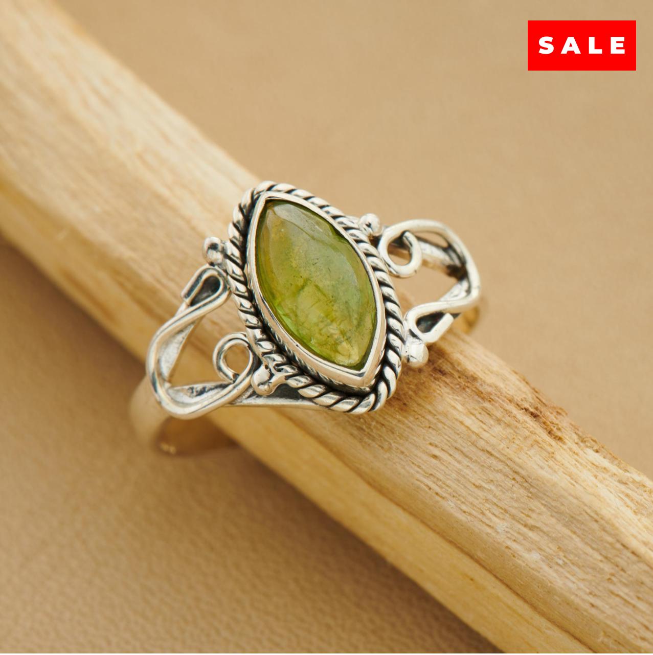 PERIDOT HORSESHOE RING (25% OFF Online Only)