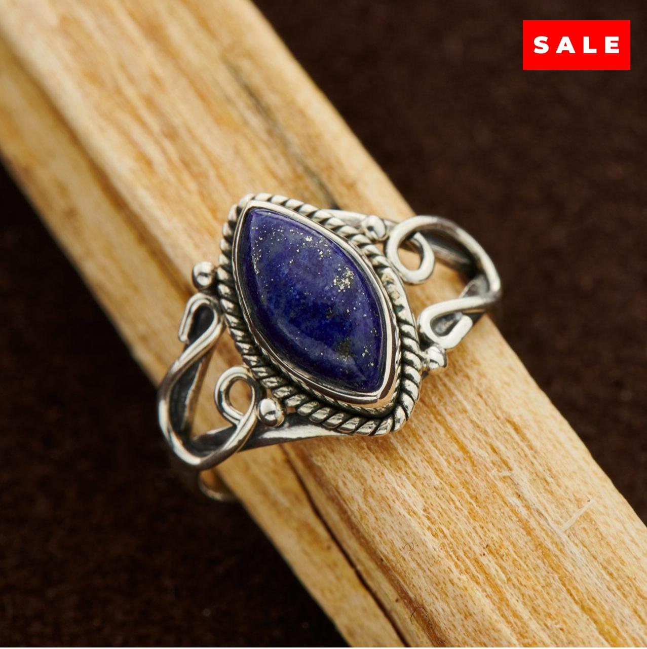 LAPIS HORSESHOE RING (25% OFF Online Only)