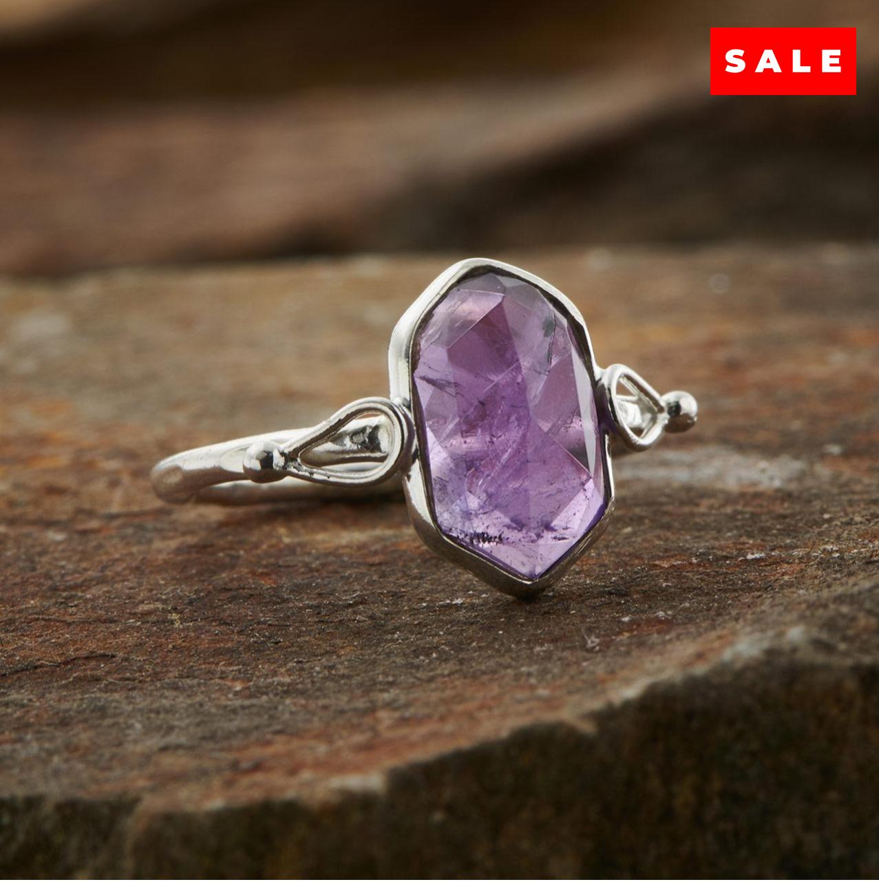 Amethyst Double Terminated Ring (30% OFF ONLINE ONLY)