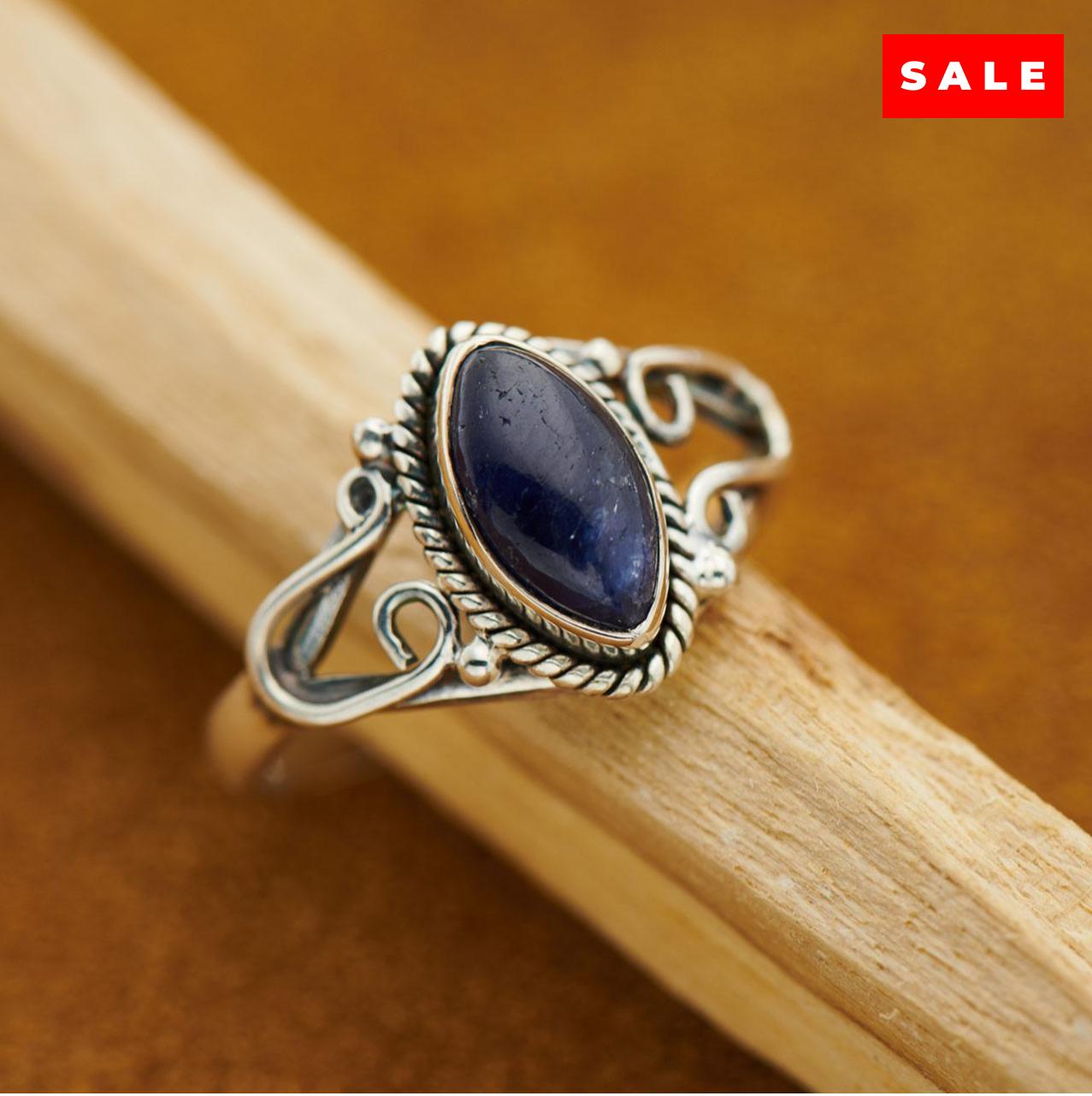 SAPPHIRE HORSESHOE RING (25% OFF Online Only)