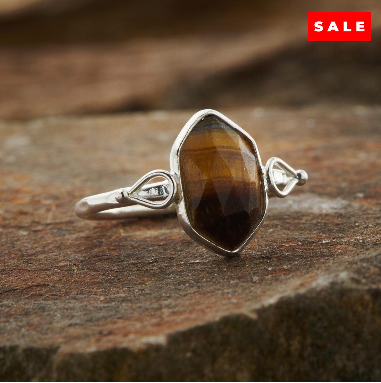 TIGER EYE Double Terminated ring (30% OFF ONLINE ONLY)