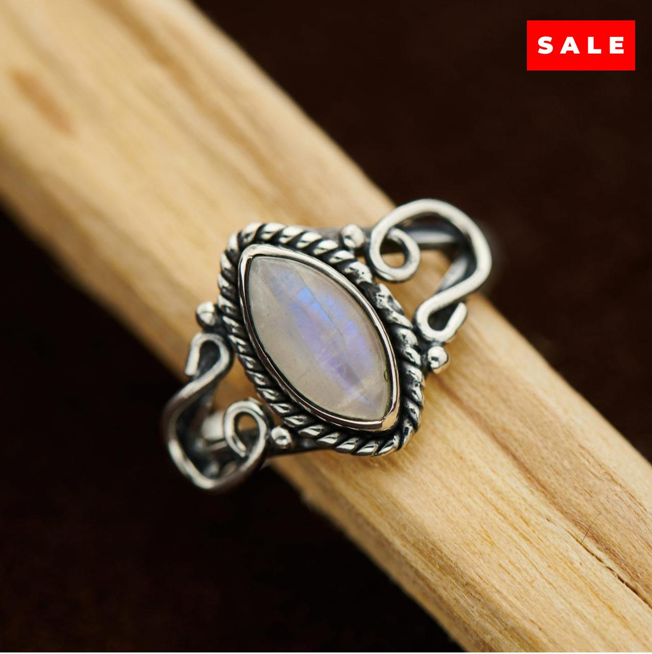 MOONSTONE HORSESHOE RING (25% OFF Online Only)