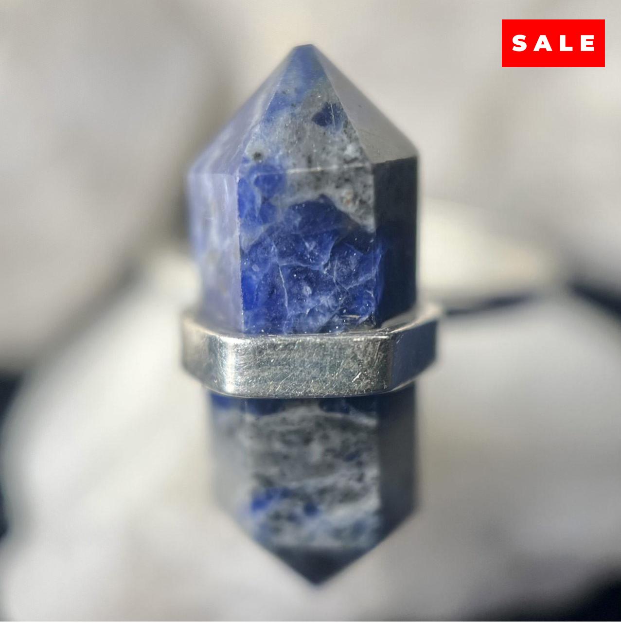 SODALITE STERLING SILVER PENCIL RING (50% OFF Online Only)