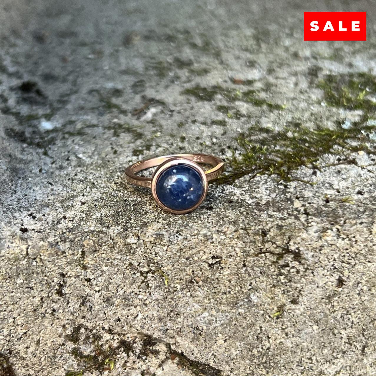 SAPPHIRE RING ROSE GOLD (50% Off Online Only)