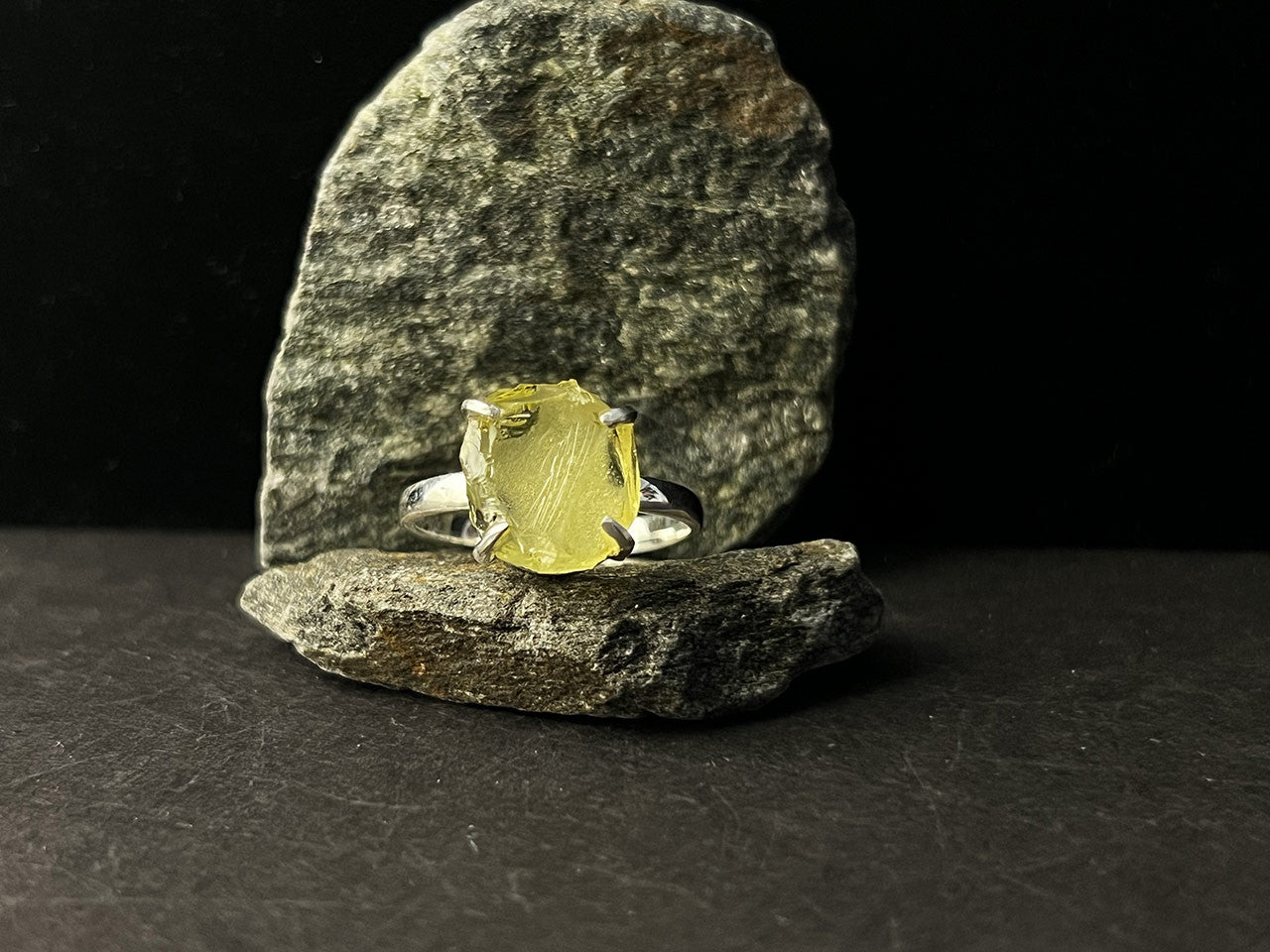 LEMON TOPAZ RINGS STERLING SILVER